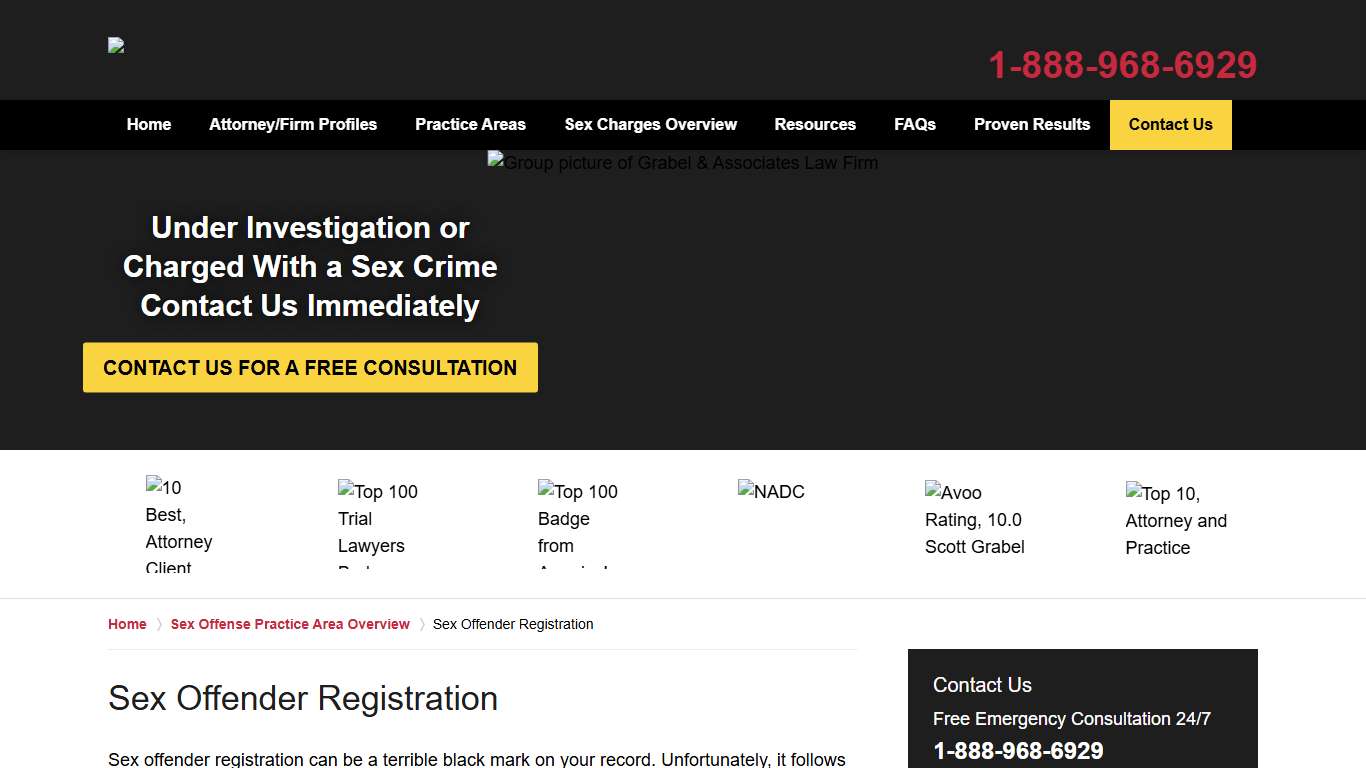 Sex Offender Registration Michigan Sex Crimes Attorney 1-888-968-6929